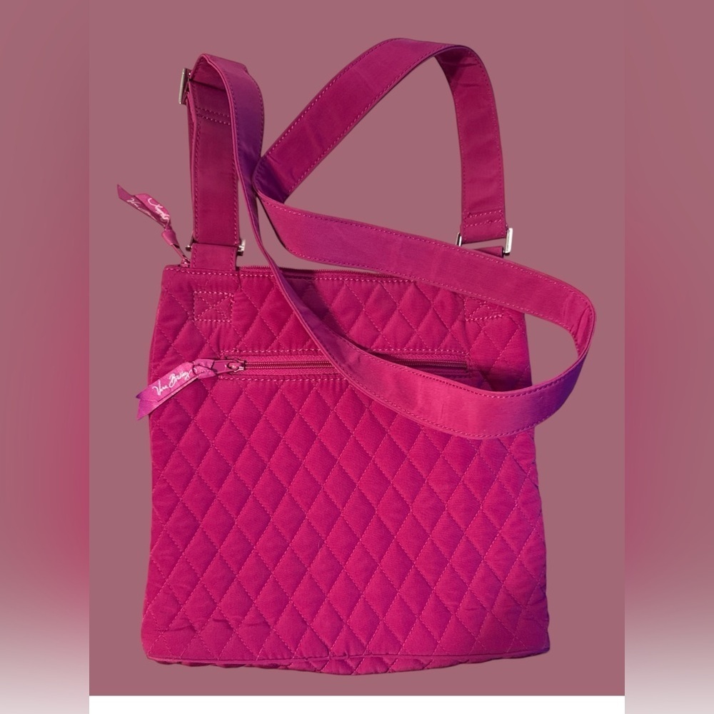 Vera Bradley Quilted Crossbody
Bag Pink Adjustable Strap Lightweight - Picture 4 of 6